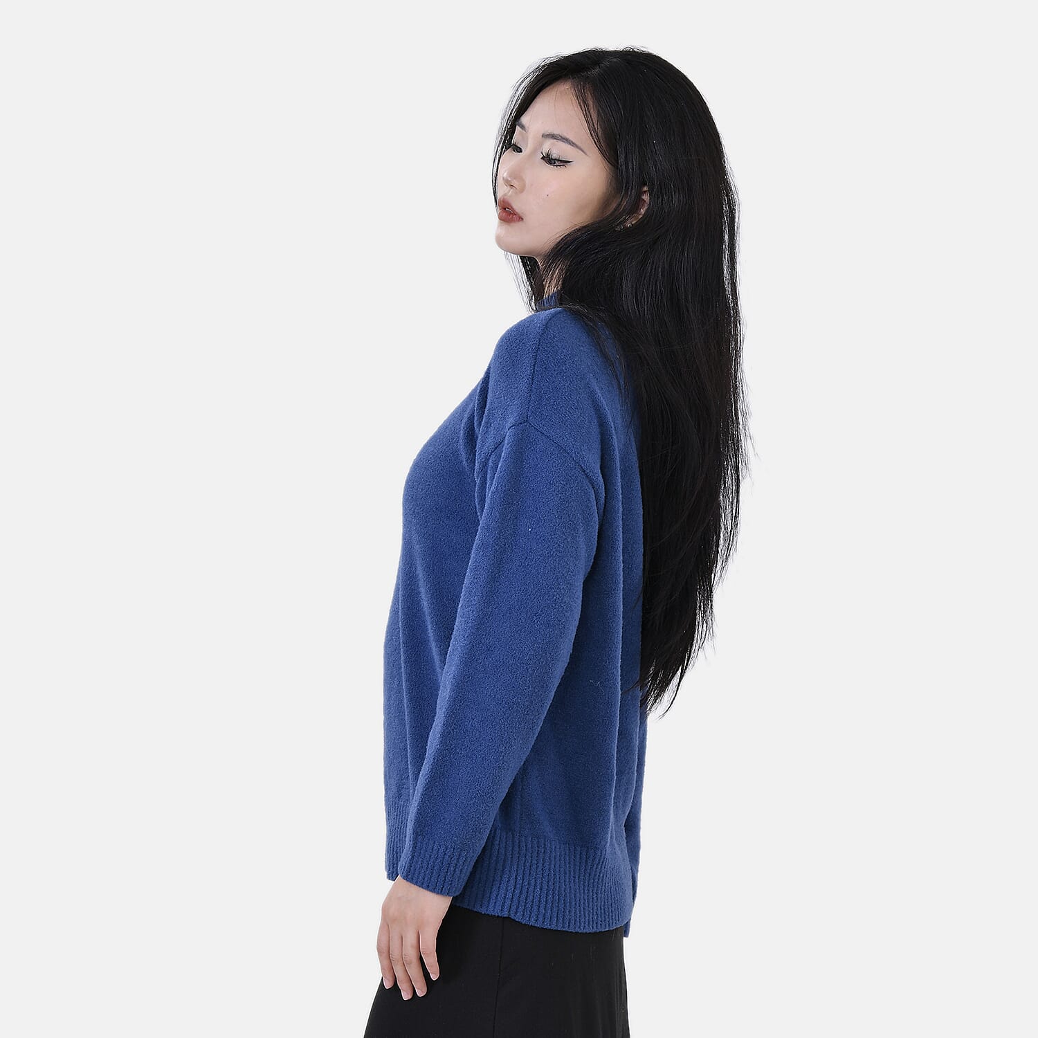 La marey  Alpaca-Like Feel Sweater (Size S 8-10) Navy