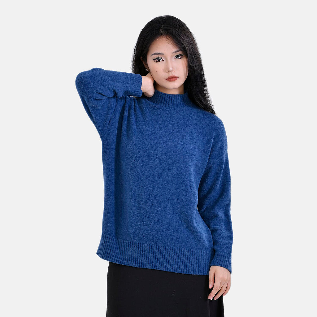 La marey  Alpaca-Like Feel Sweater (Size S 8-10) Navy