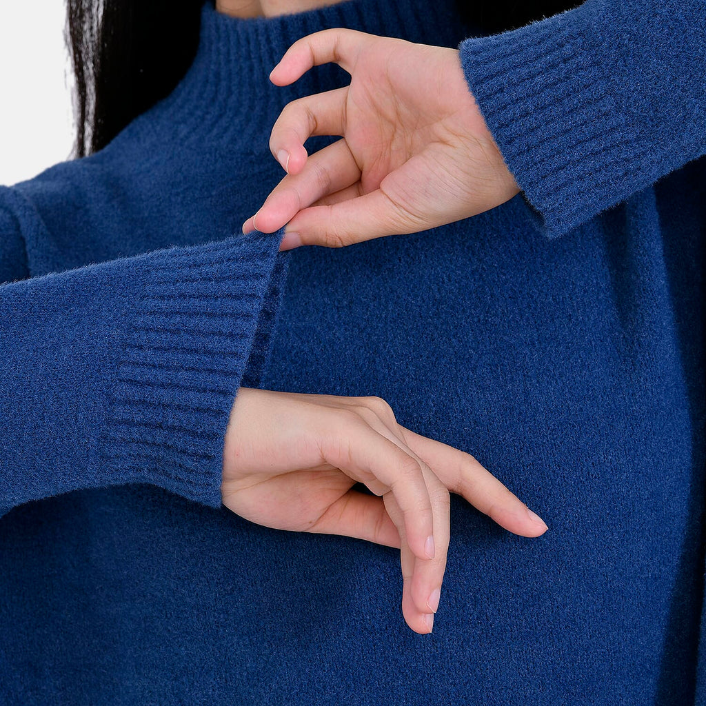 La marey  Alpaca-Like Feel Sweater (Size S 8-10) Navy