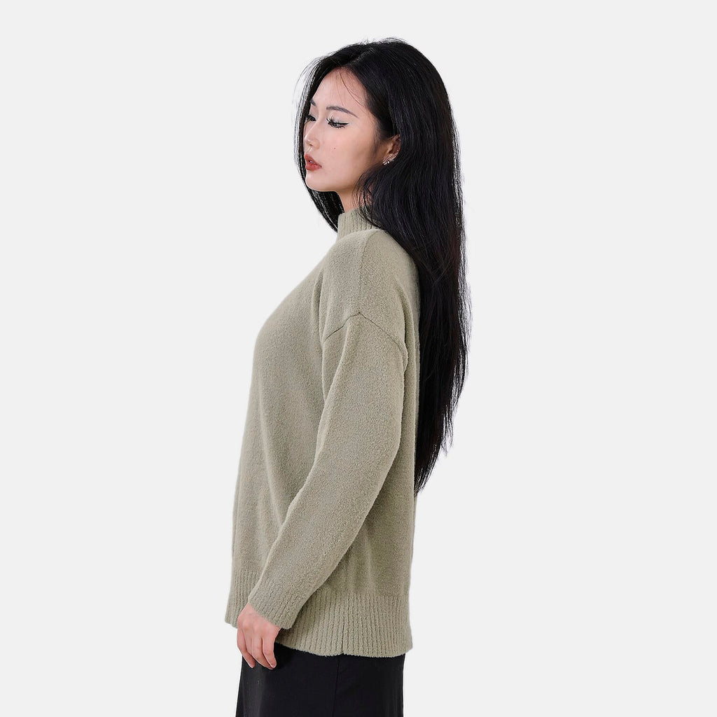 La marey  Alpaca-Like Feel Sweater (Size S 8-10) Olive Green