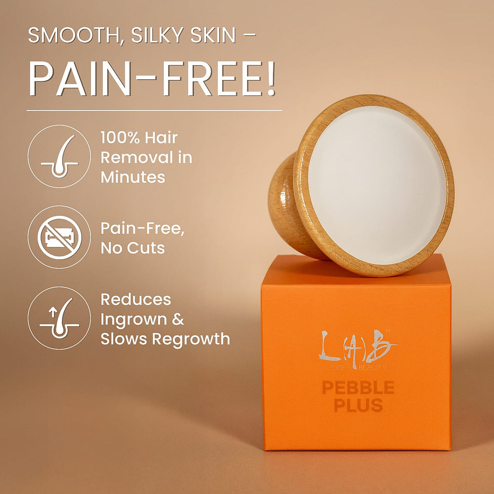 Beauty March-End Madnes Deals-Lab Life Beauty Double Sided Pebble Plus - Bladeless Hair and Dry Skin Removal
