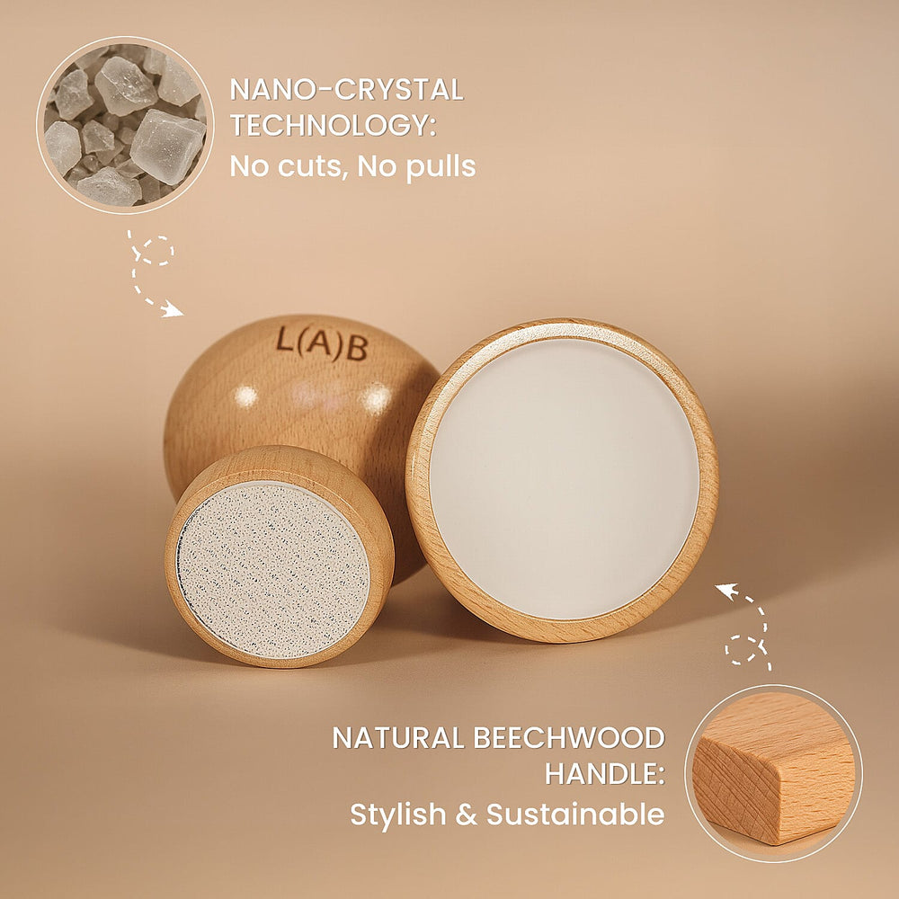 Beauty March-End Madnes Deals-Lab Life Beauty Double Sided Pebble Plus - Bladeless Hair and Dry Skin Removal