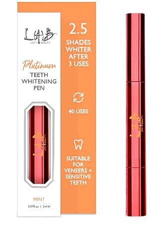 Lab Life Beauty Teeth Whitening Pen Duo - Red