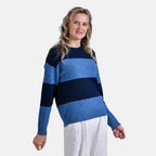 La Marey Striped Jumper (Size 24 to 26) - Blue Black