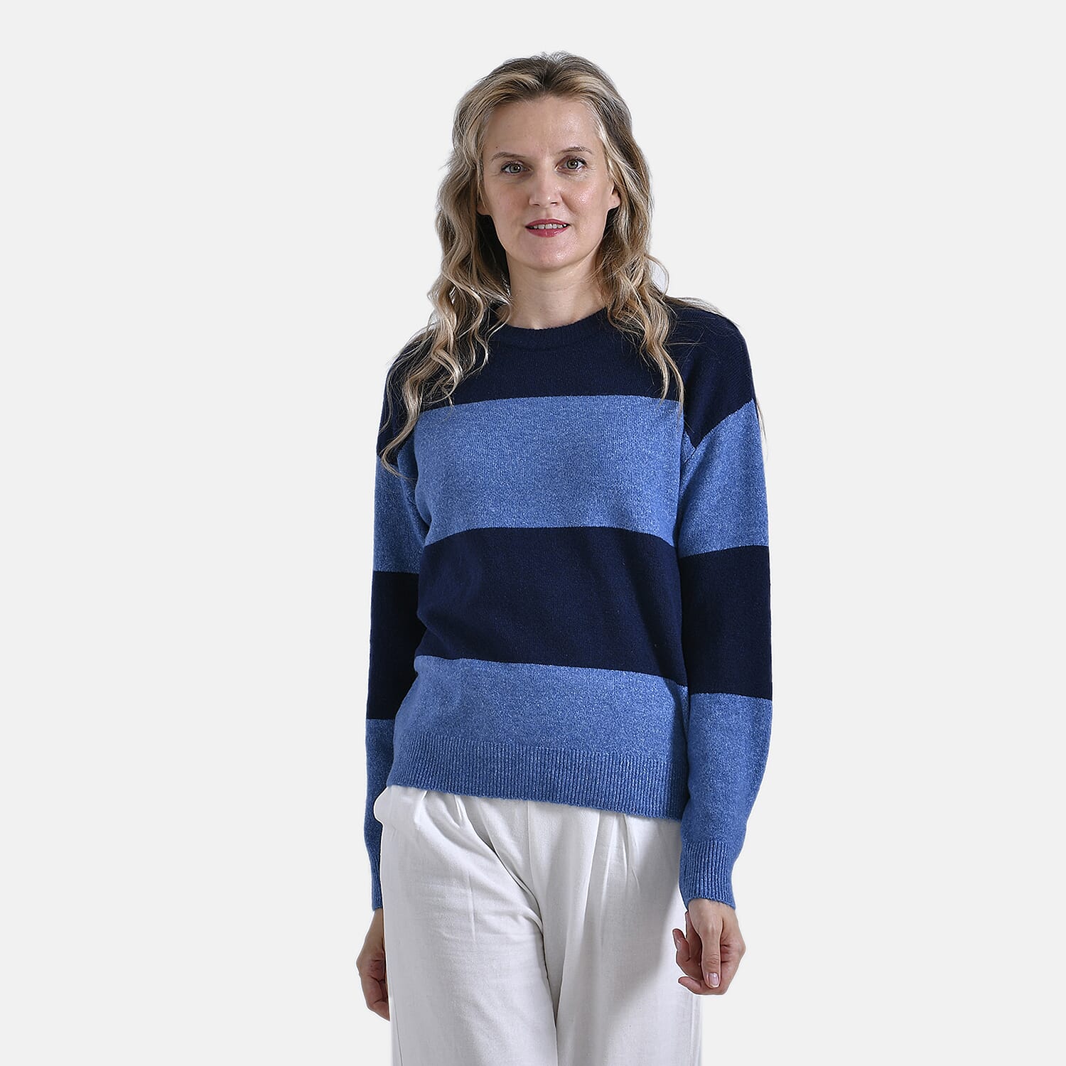 La Marey Striped Jumper (Size 24 to 26) - Blue Black