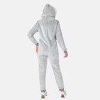 Ladies Cosy Fleece Onesie - (Size XL) Grey