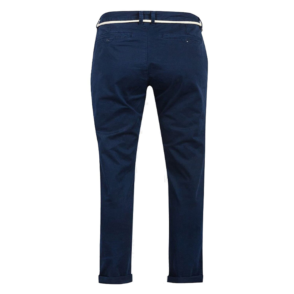 Ladies Cotton Blend Trousers with Rope Belt (Size - L) - Blue