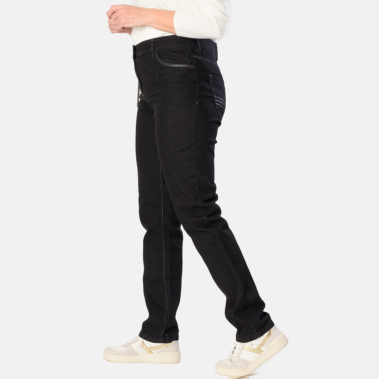 Ladies Slim Fit Jeans (Size - 14) - Black