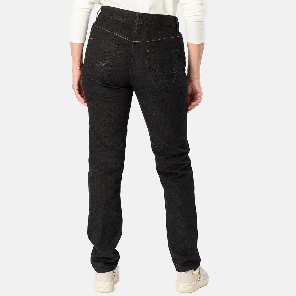Ladies Slim Fit Jeans (Size - 14) - Black