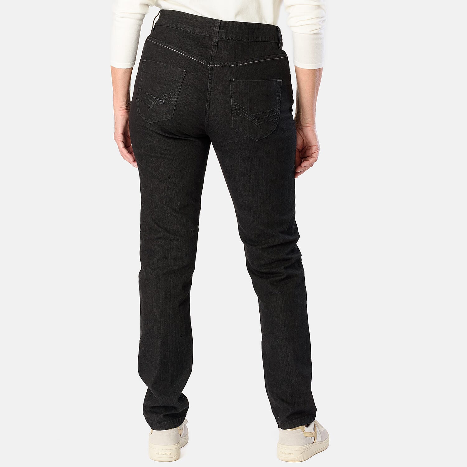 Ladies Slim Fit Jeans (Size - 14) - Black