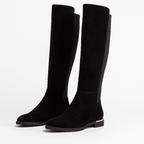 Ladies Microsuede EE WIDE FIT P-B High Leg Boots