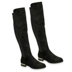 Ladies Microsuede EE WIDE FIT P-B High Leg Boots