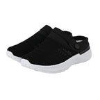 Knitted Vented Ladies Trainer with Rotary Buckle (Size 3) - Black