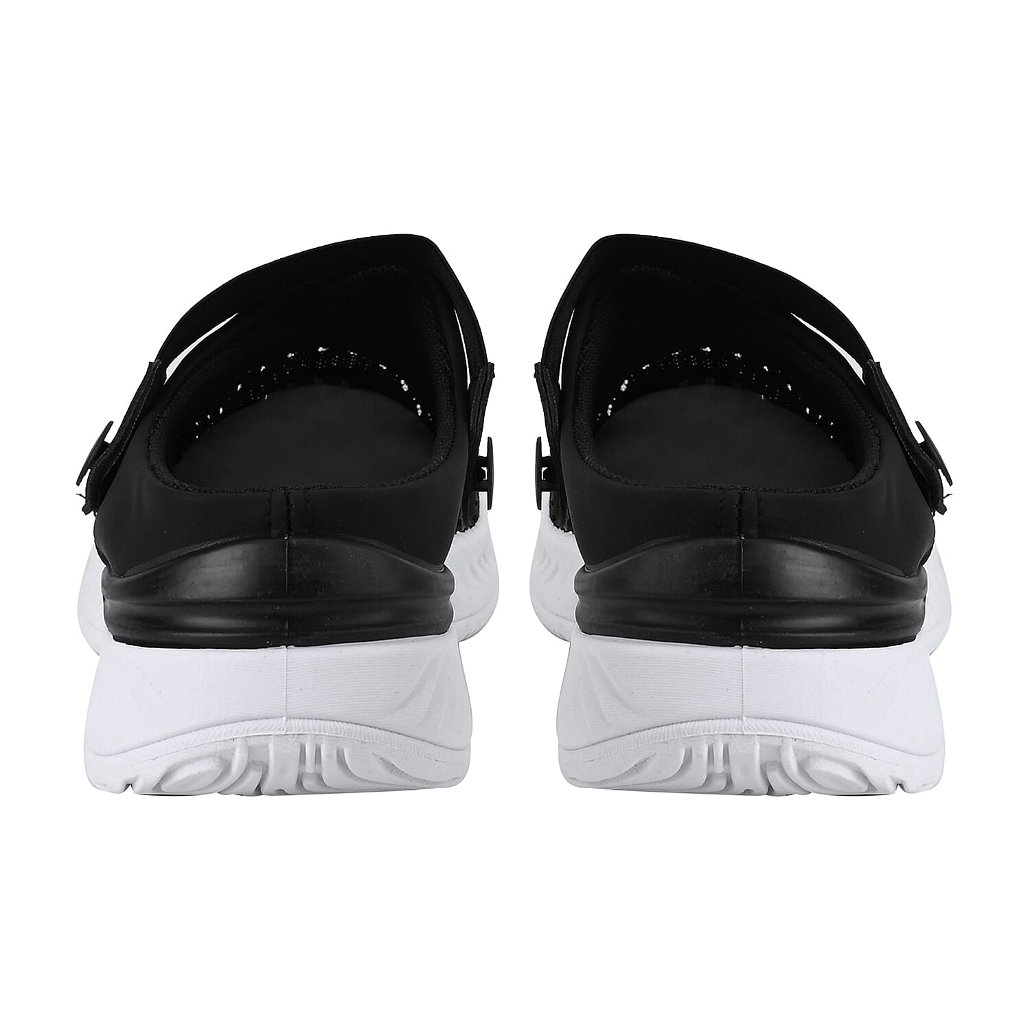 Knitted Vented Ladies Trainer with Rotary Buckle (Size 3) - Black