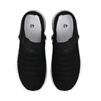 Knitted Vented Ladies Trainer with Rotary Buckle (Size 3) - Black