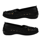 Shoe Tree Comfort Palma Lightweight Slip On Shoe (Size 3) - Black
