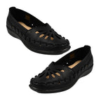 Shoe Tree Comfort Palma Lightweight Slip On Shoe (Size 3) - Black