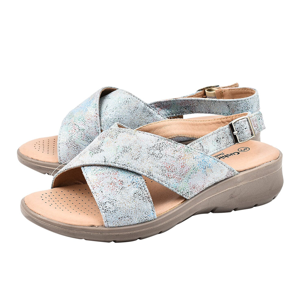 Ladies Sandal (Size 3) - Multi Blue