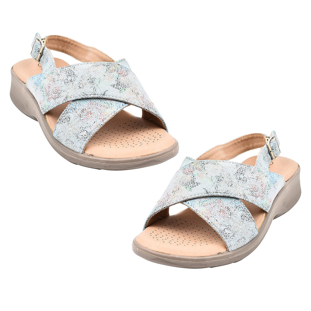 Ladies Sandal (Size 3) - Multi Blue