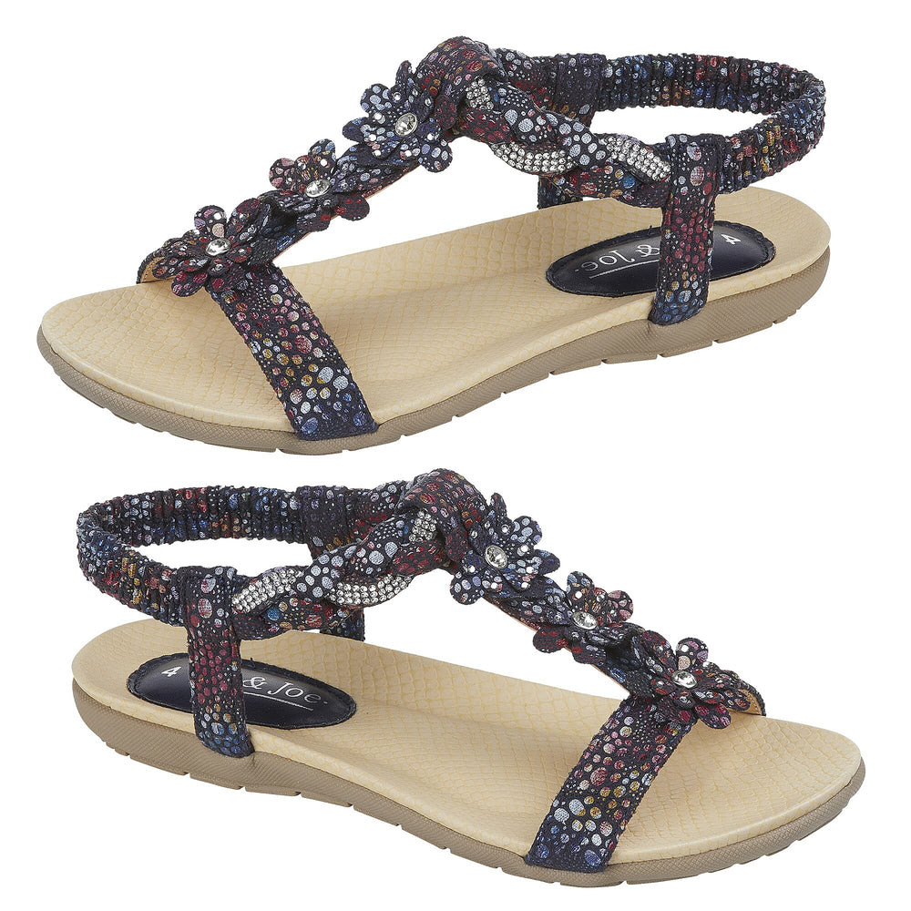 Ladies Sandal (Size 3) - Navy