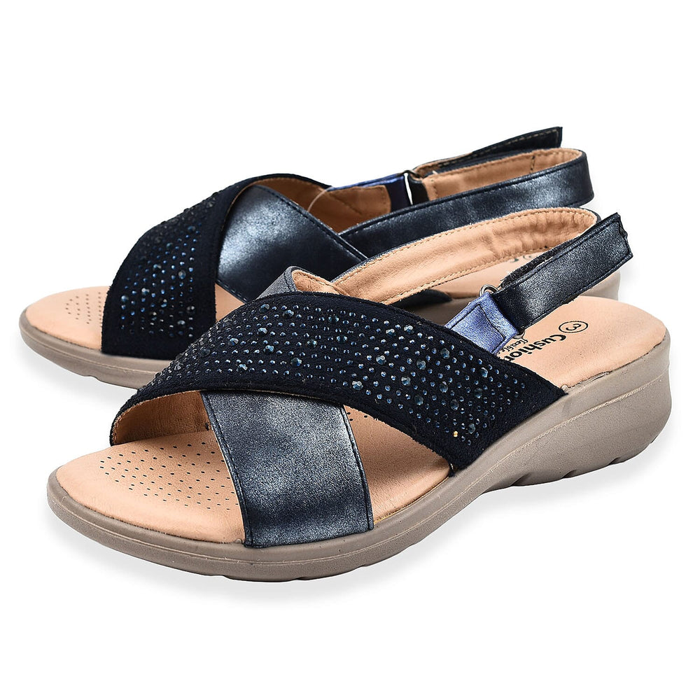Ladies Sandal (Size 3) - Navy