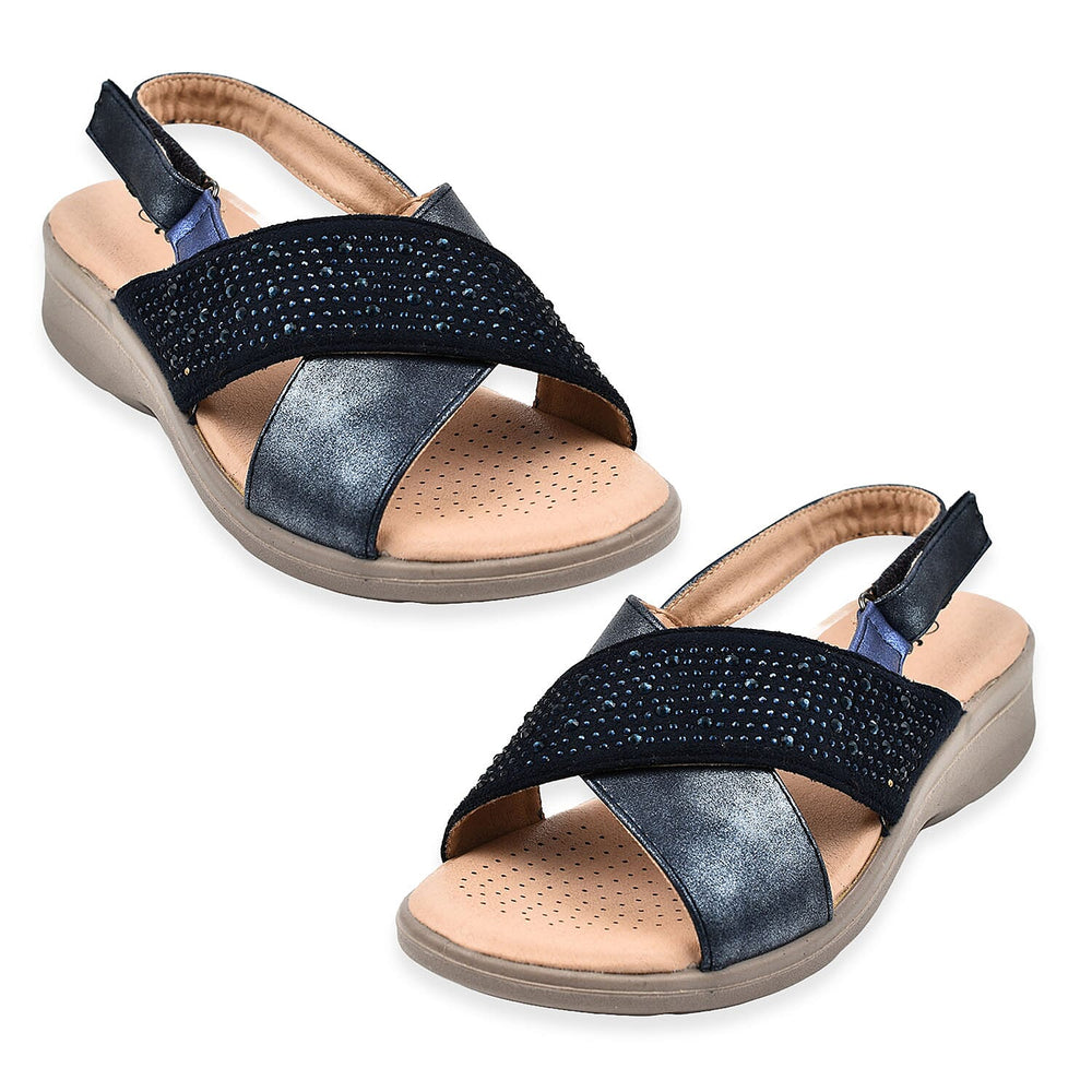 Ladies Sandal (Size 3) - Navy