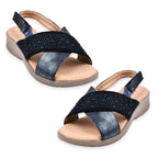 Ladies Sandal (Size 3) - Navy