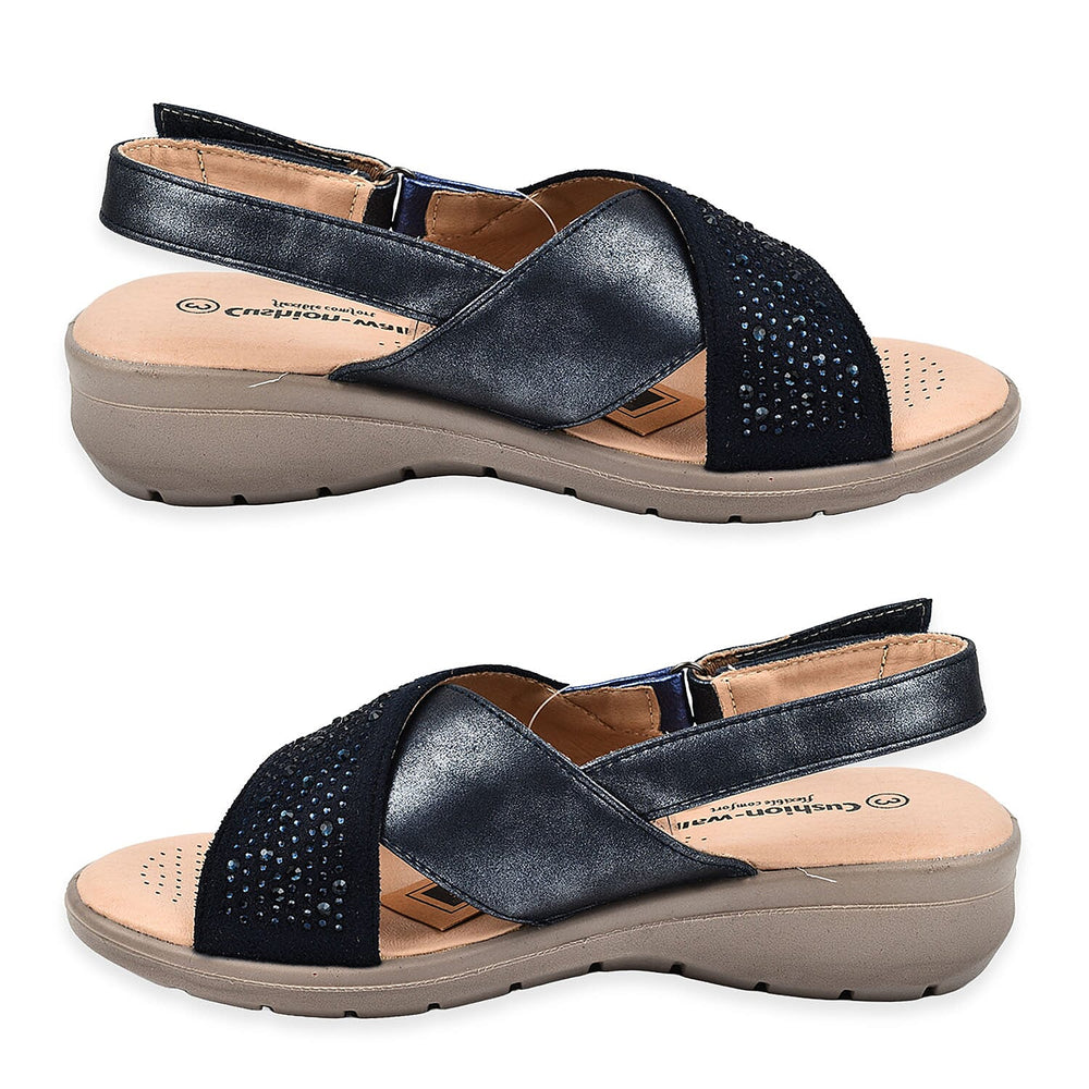 Ladies Sandal (Size 3) - Navy