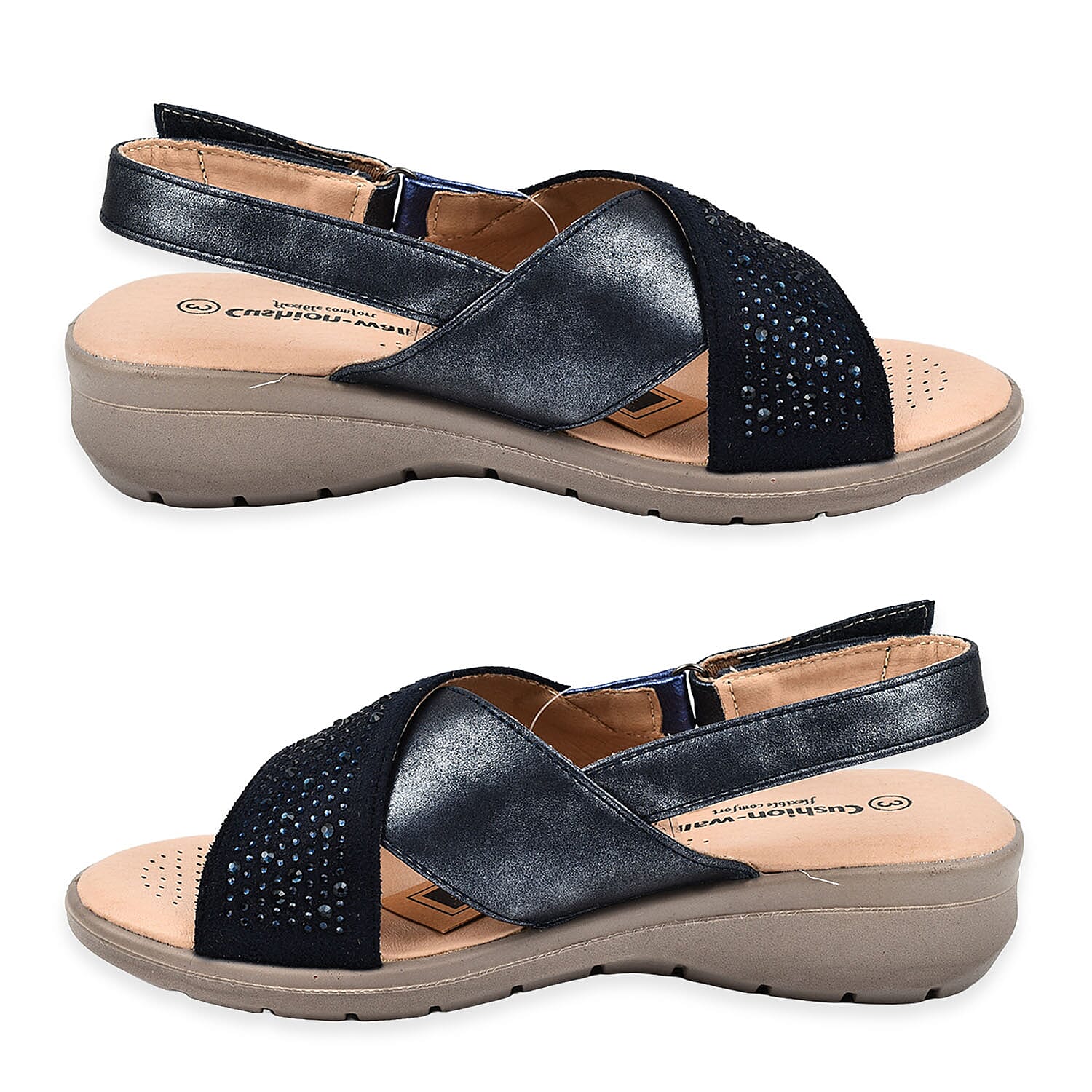 Ladies Sandal (Size 3) - Navy