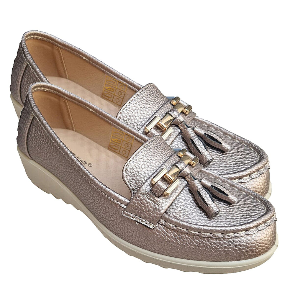 Ladies Sandal (Size 3) - Pewter