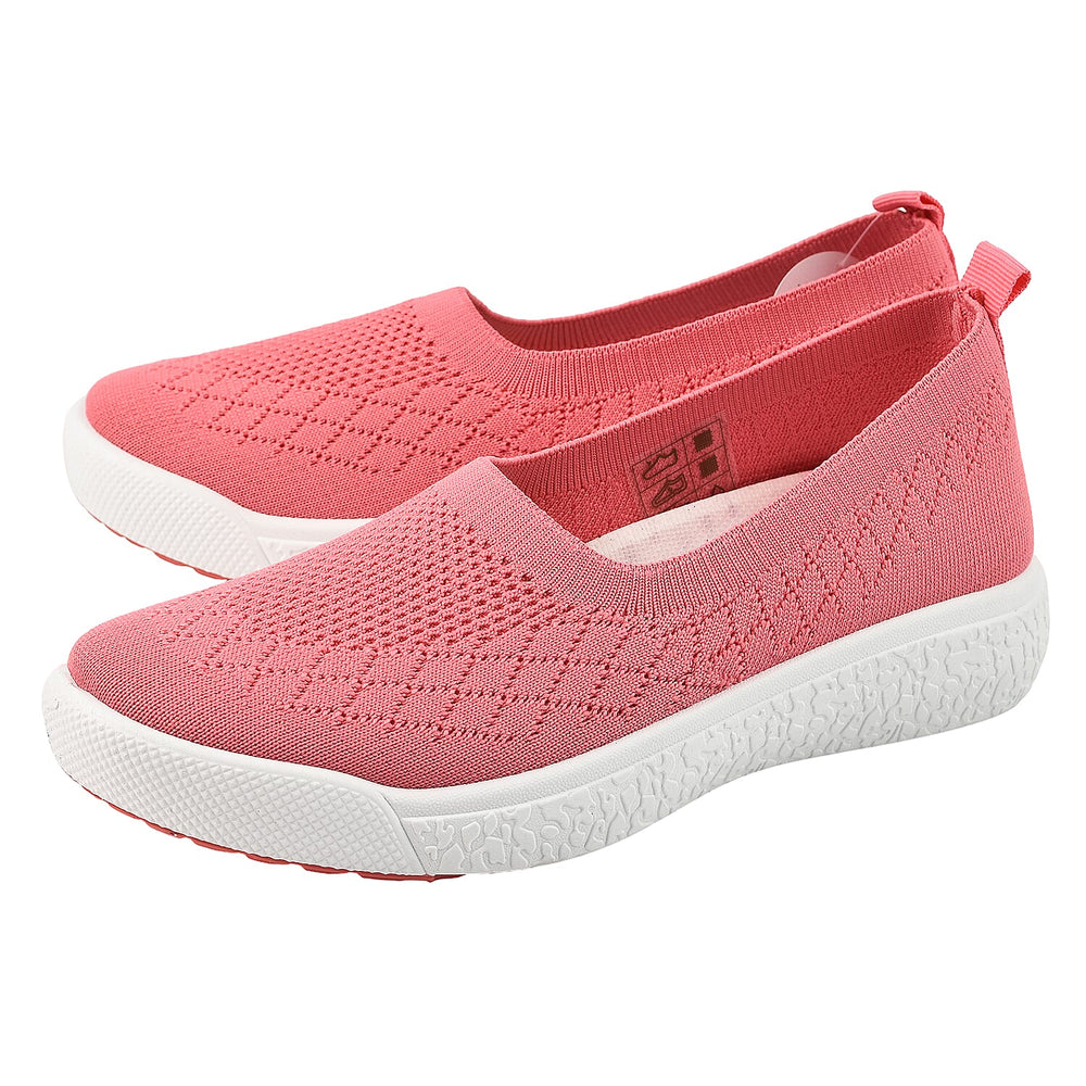 Elasticated Lytham Slip On Ballerina Pump (Size 6) - Coral