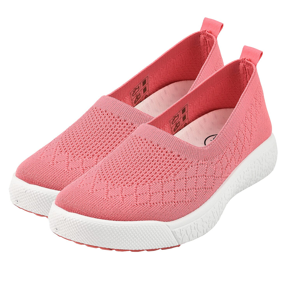 Elasticated Lytham Slip On Ballerina Pump (Size 6) - Coral