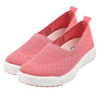 Elasticated Lytham Slip On Ballerina Pump (Size 6) - Coral