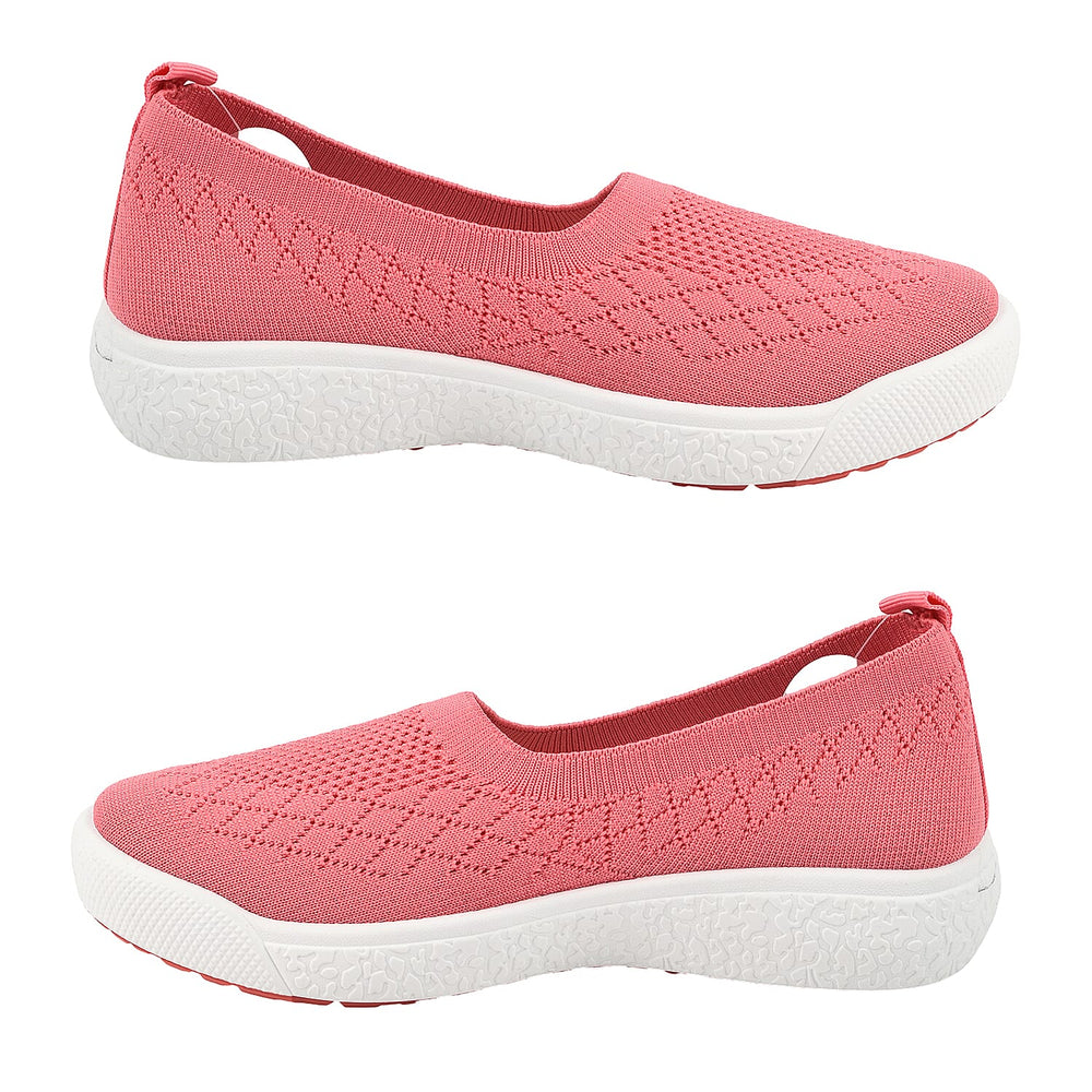 Elasticated Lytham Slip On Ballerina Pump (Size 6) - Coral