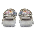 Mandy Ladies Leather Sporty Sandals with Adjustable Straps (Size 6) - Multi Grey