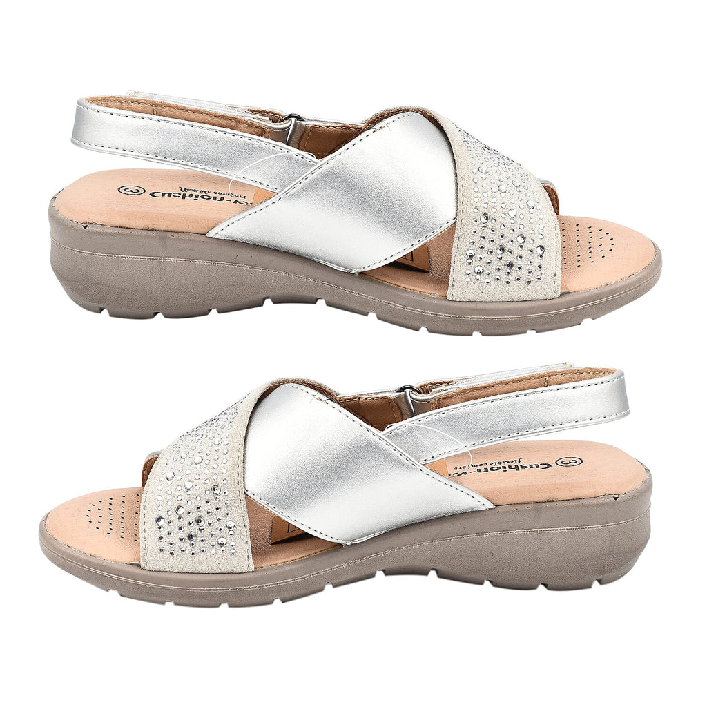 Ladies Sandal (Size 6) - Silver