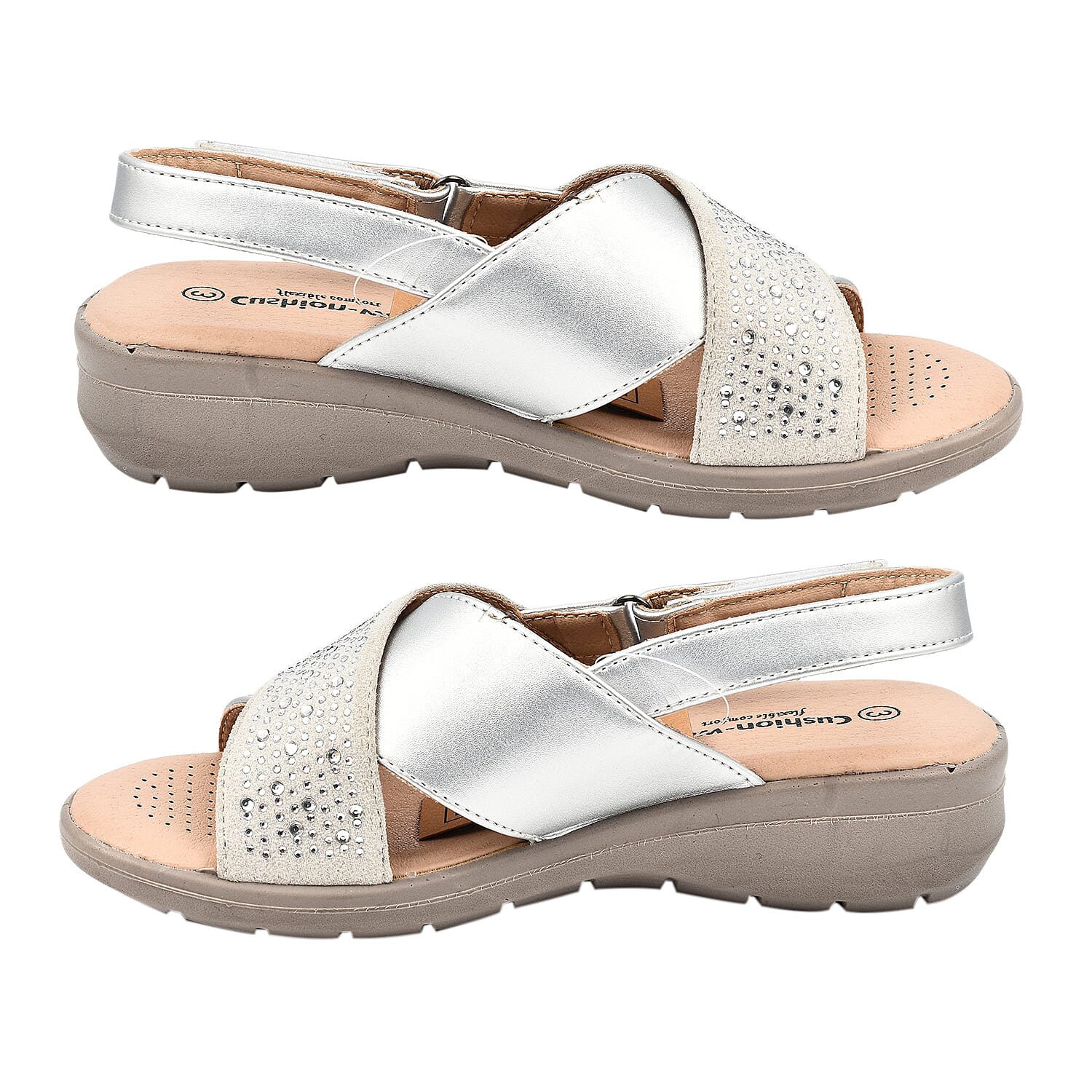 Ladies Sandal (Size 6) - Silver