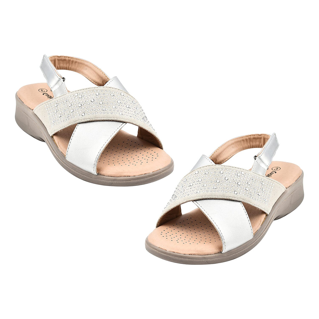 Ladies Sandal (Size 6) - Silver