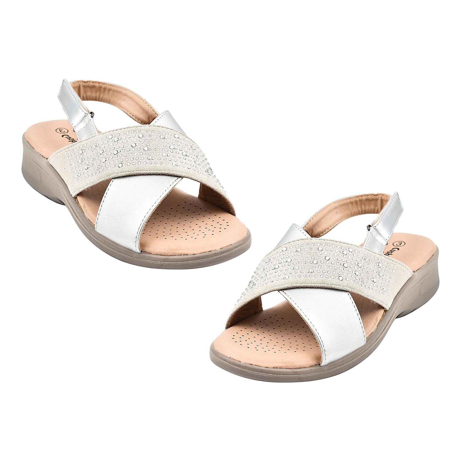 Ladies Sandal (Size 6) - Silver