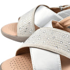 Ladies Sandal (Size 6) - Silver