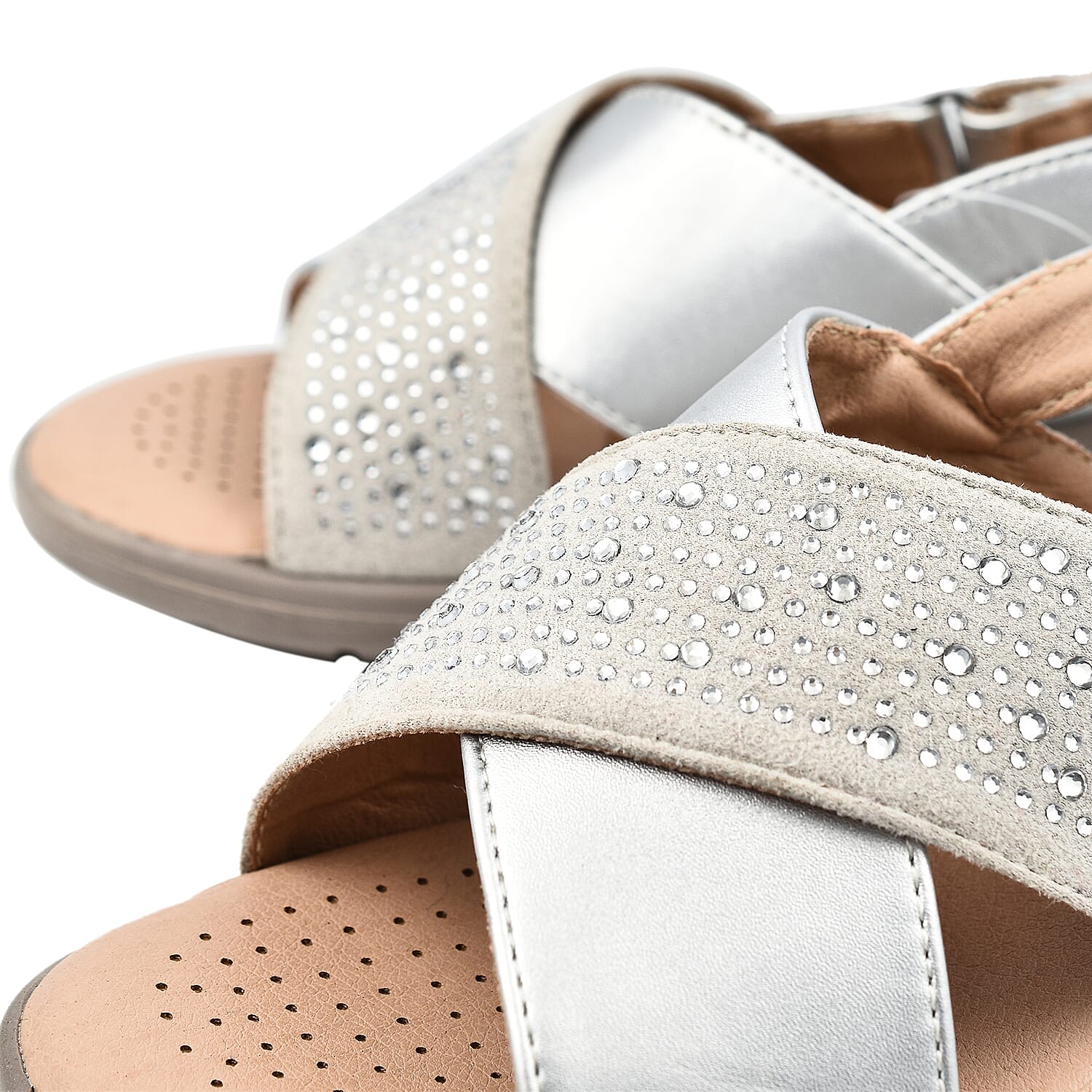 Ladies Sandal (Size 6) - Silver