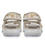 Mandy Ladies Leather Sporty Sandals with Adjustable Straps (Size 7) - Beige & Multi