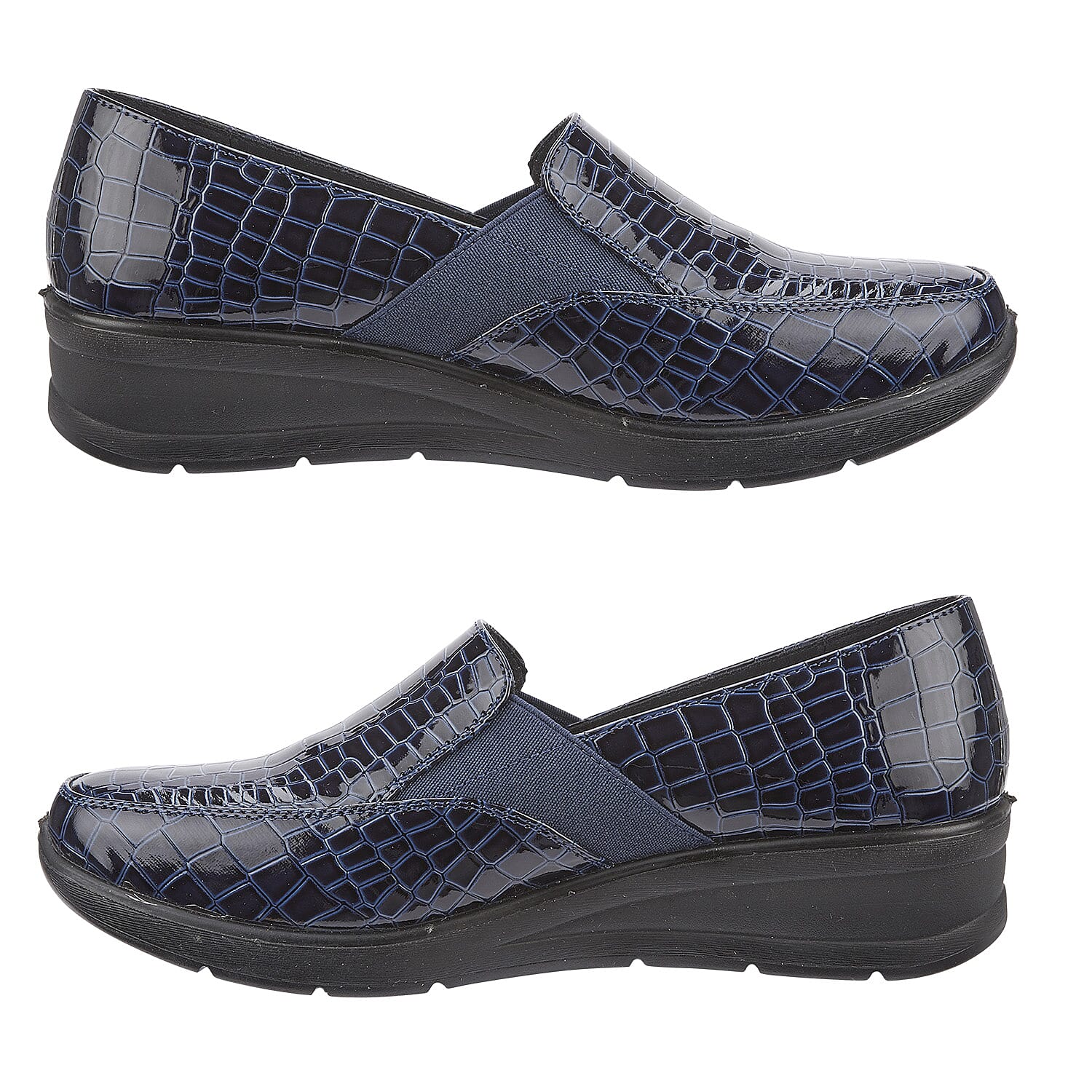 Ladies Shoe (Size 4) - Navy Croc