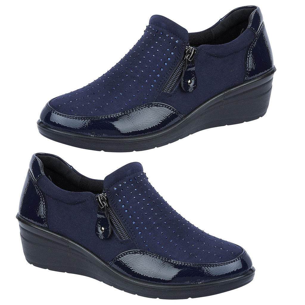 Ladies Shoe (Size 4) - Navy