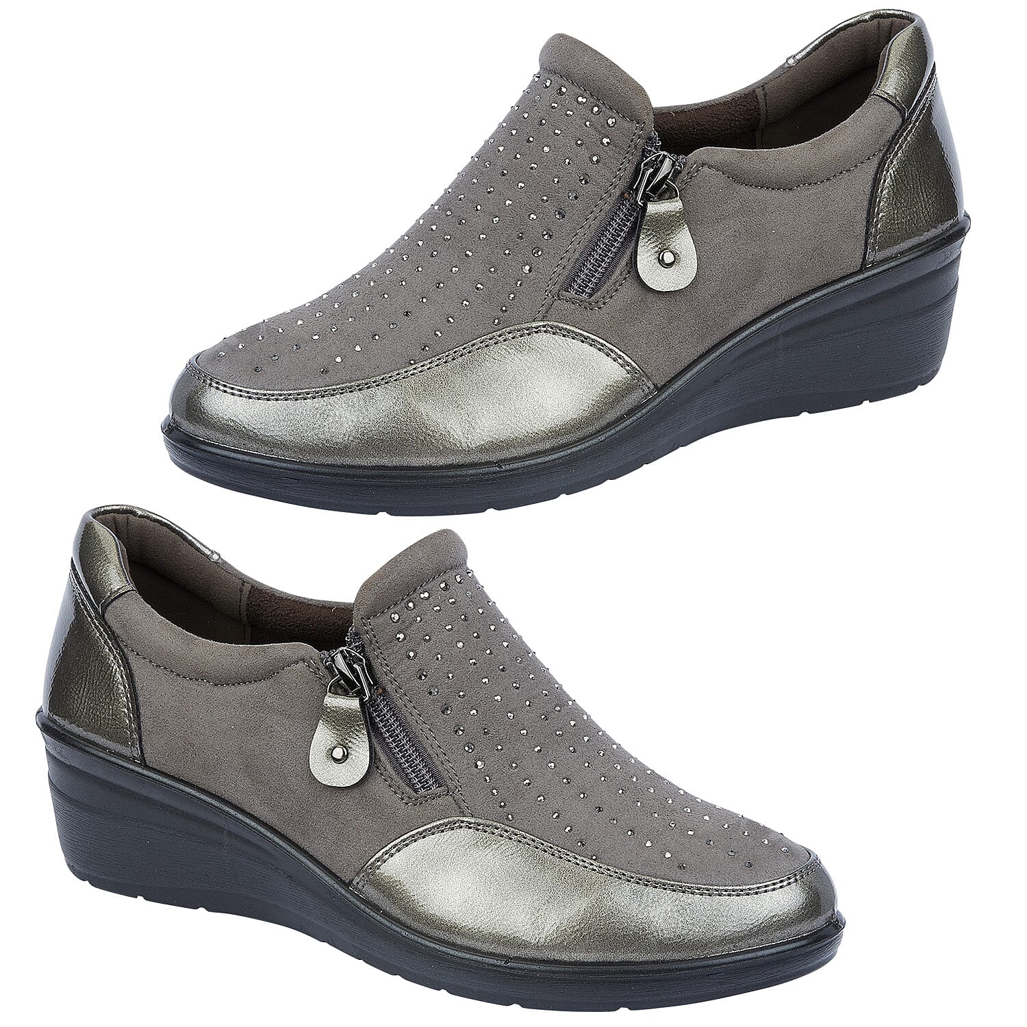 Ladies Shoe (Size 4) - Pewter