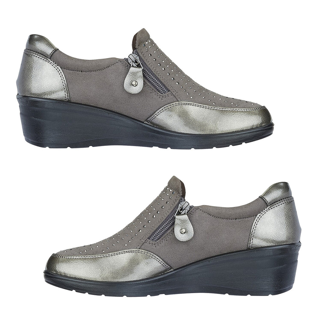 Ladies Shoe (Size 4) - Pewter