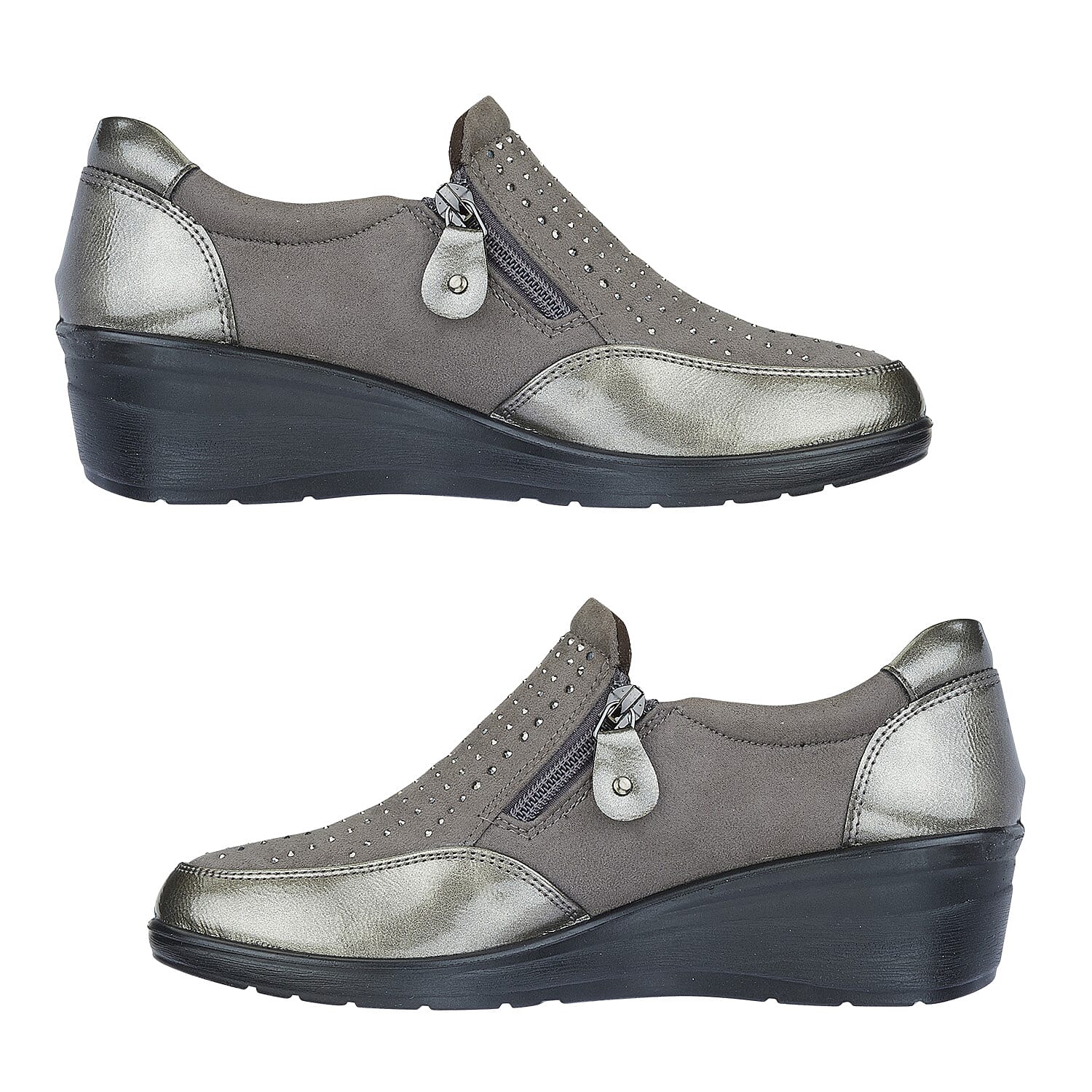 Ladies Shoe (Size 4) - Pewter