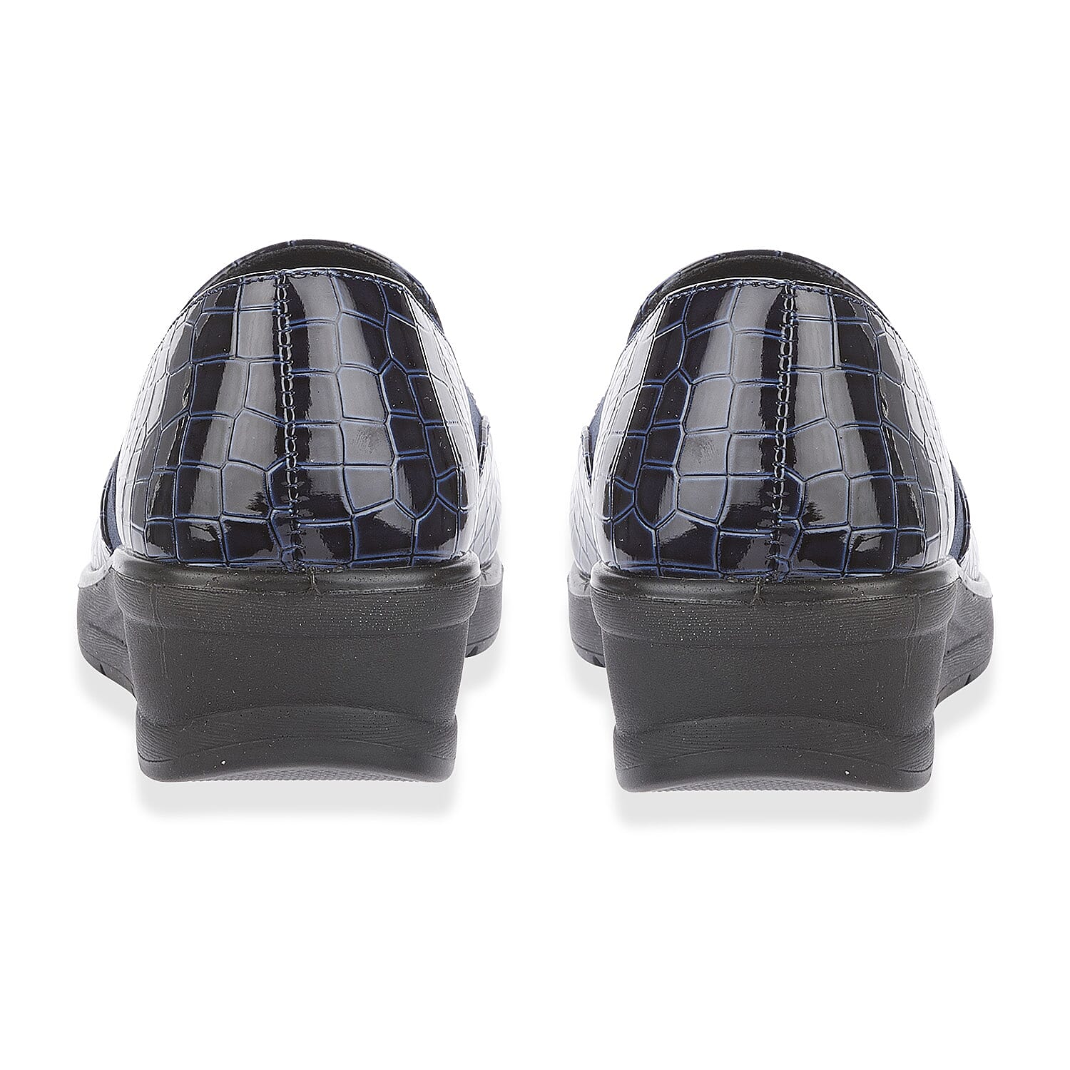 Ladies Shoe (Size 5) - Navy Croc