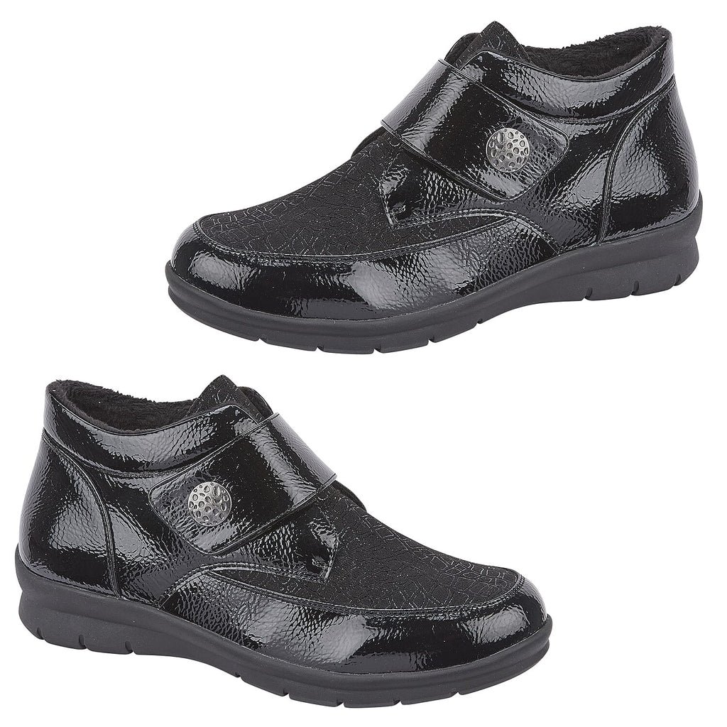 Shoe Tree Comfort BLACKTHORN Ladies Shoes  (Size 7) - Black