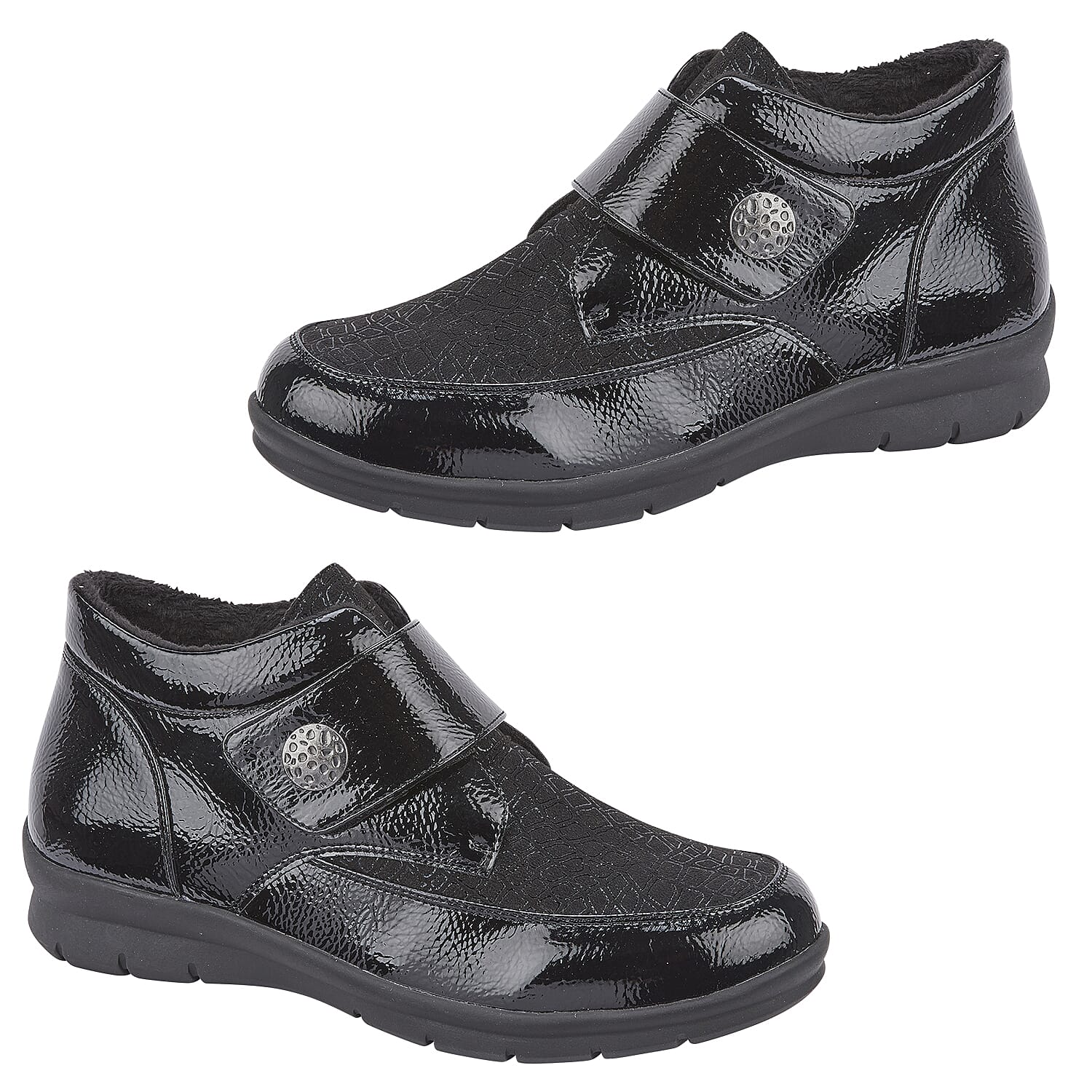 Shoe Tree Comfort BLACKTHORN Ladies Shoes  (Size 7) - Black